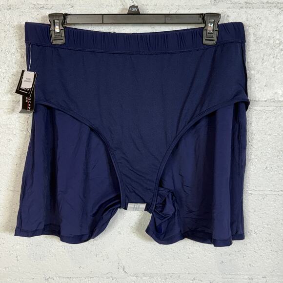 Island Escape Plus Size Swim Shorts Navy 24W - Picture 3 of 6